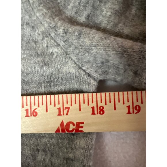 Crown & Ivy Women's Sweater Heather Grey Sequin Long Sleeve Petite Medium PM NEW - Picture 6 of 8